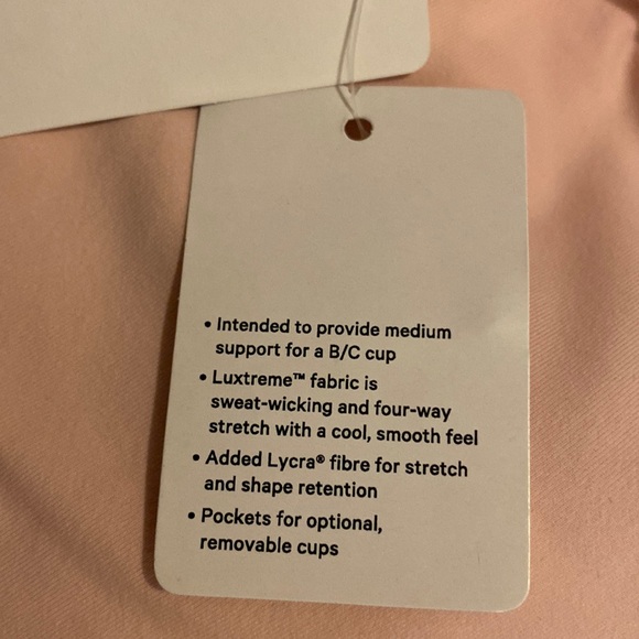 Lululemon Energy Bra, Pink Mist, Size 14 - Picture 9 of 10